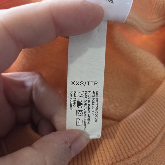 ⭐️The Rolling Stones Orange Sweatshirt Size XXS - Picture 4 of 5